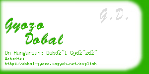 gyozo dobal business card